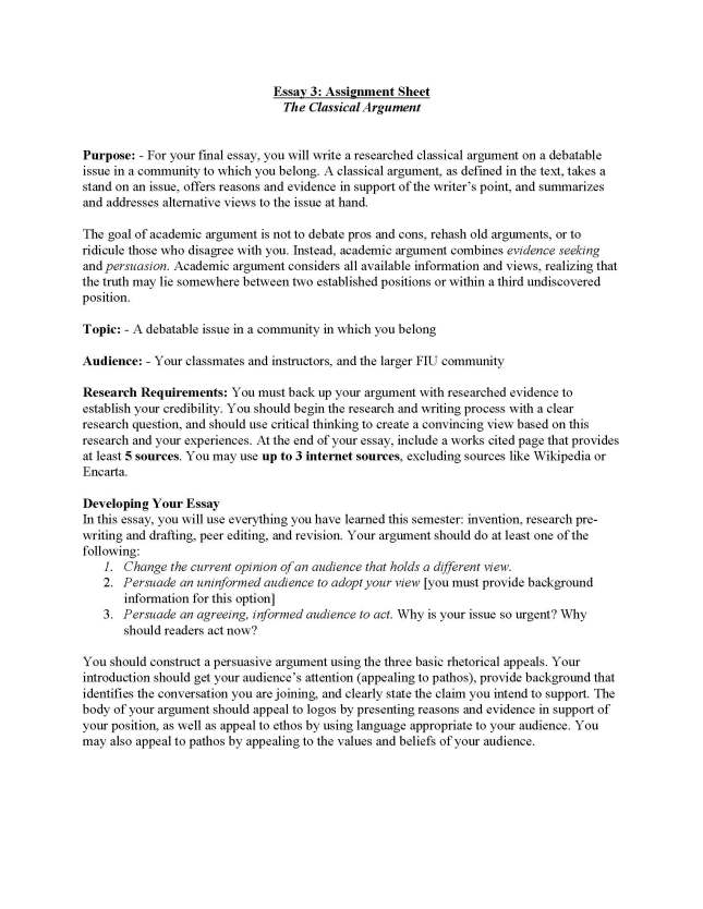 how to write a thesis driven essay